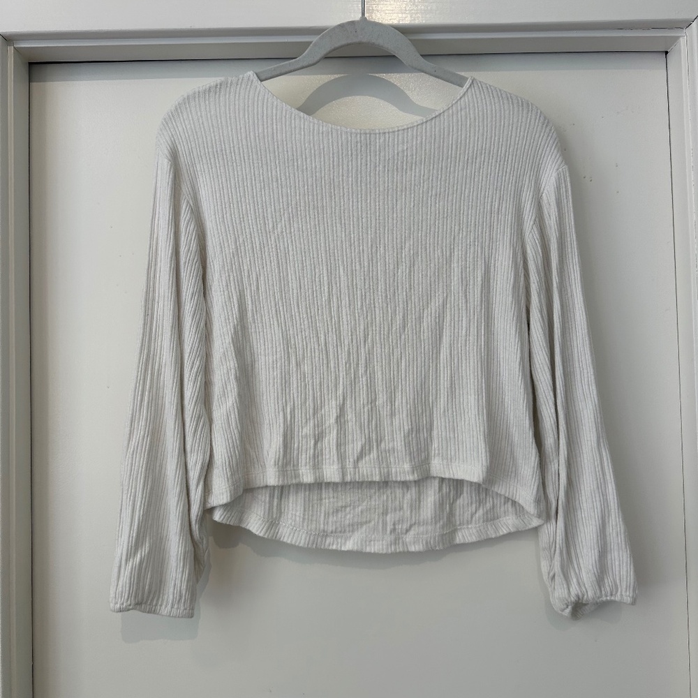 LNA Long Sleeve Ribbed Top